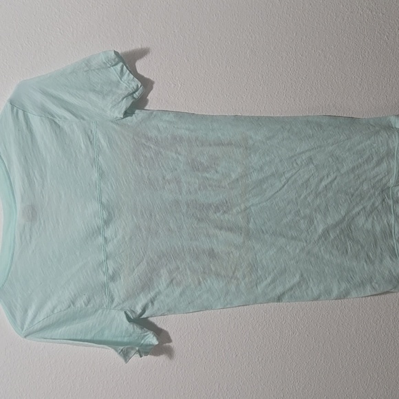 Victoria's Secret Light Teal V-Neck Tee - Picture 4 of 4